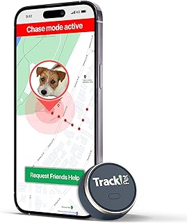 Tracki Dog GPS Tracker Tiny & Light Waterproof Fits All Pet Collars, Unlimited Distance Works Worldwide Mini Size Smart Lo...