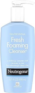 Neutrogena Fresh Foaming Gentle Daily Facial Cleanser & Makeup Remover, Soap Free, Removes Dirt, Oil & Waterproof Makeup, ...