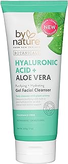 By Nature Hyaluronic Acid + Aloe Vera Facial Cleanser to Hydrate & Brighten Your Skin - Skincare from New Zealand - Premiu...