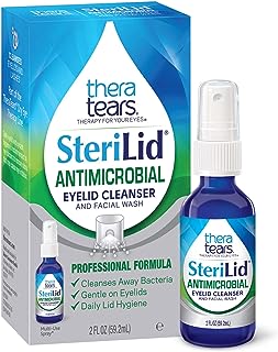 TheraTears SteriLid Eyelid Cleanser and Face Wash, for irritated eyes, 2 fl oz Spray