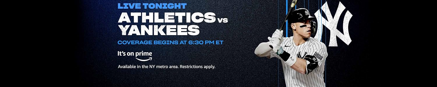Watch Athletics vs Yankees Live Tonight with Prime on Prime Video