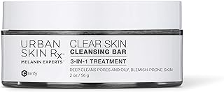 Urban Skin Rx Clear Skin Cleansing Bar | 3-in-1 Daily Cleanser, Exfoliator and Mask Removes Excess Oil and Improves Blemis...