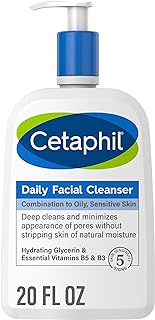 Cetaphil Face Wash, Daily Facial Cleanser for Sensitive, Combination to Oily Skin, Mother's Day Gifts, NEW 20 oz, Gentle F...