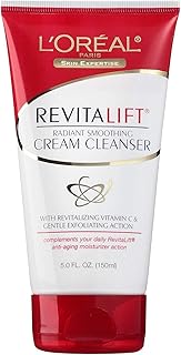 L'Oreal Dermo-Expertise RevitaLift Radiant Smoothing Cream Cleanser 5 oz ( Pack of 4)