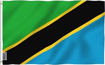 ANLEY Fly Breeze 3x5 Feet Tanzania flag - Vivid Color and Fade Proof - Canvas Header and Double Stitched - Tanzanian Flags...
