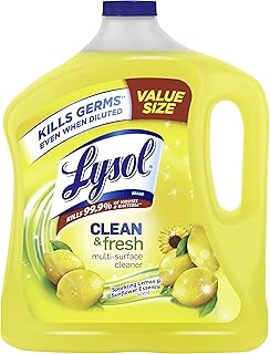 Lysol Multi-Surface Cleaner, Sanitizing and Disinfecting Pour, to Clean and Deodorize, Sparkling Lemon and Sunflower Essen...