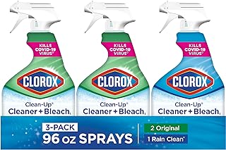 Clorox Clean-Up Cleaner + Bleach1 Value Pack, Household Essentials, 32 Fl Oz Each, Pack of 3