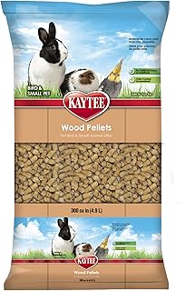 Kaytee Wood Pellets Pet Bird & Small Animal Litter for Ferrets, Guinea Pigs, Rats, Chinchillas, Hamsters, Gerbils, Rabbit...