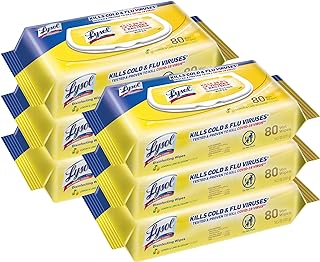 Lysol Disinfectant Handi-Pack Wipes, Multi-Surface Antibacterial Cleaning Wipes, for Disinfecting and Cleaning, Lemon and ...