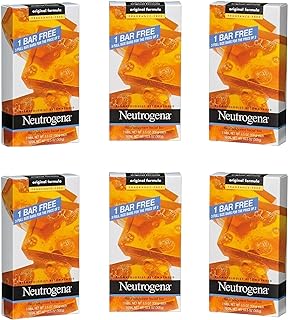 Neutrogena Transparent Facial Bar Unscented Pack, (Pack of 6)