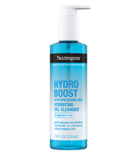 Neutrogena Hydro Boost Hyaluronic Acid Fragrance-Free Facial Gel Cleanser, Oil-Free Daily Face Wash