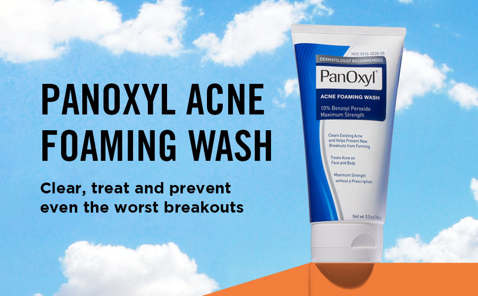 PanOxyl Acne Foaming Wash 5.5 oz 10% Benzoyl Peroxide