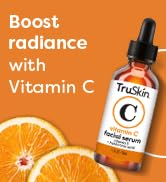 TruSkin Vitamin C Serum for Face & Eye Area, Anti Aging Serum with Hyaluronic Acid, Vitamin E