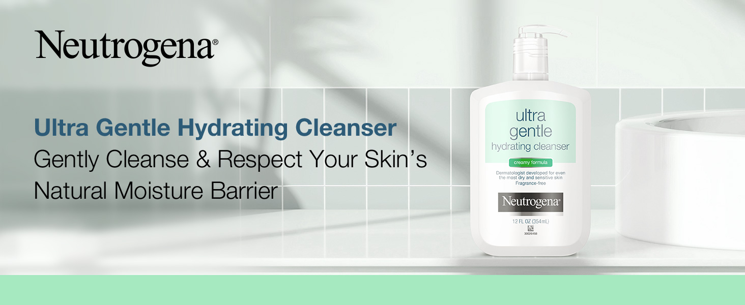 Neutrogena Ultra Gentle Daily Hydrating Face Cleanser respects skin's natural moisture barrier