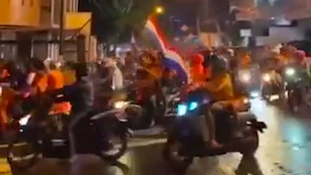 Indonesiërs massaal de straat op na EK-winst Oranje