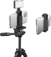 DigiPower "InstaFame" Video LED Light DP-VL50 | 50 LED - 3 intensiteit modi, Cold Shou Mount, 3x kleurenfilter, Smartphone houder