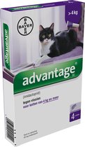 Advantage 80 Vlooiendruppels Kat - Vanaf 4 kg - 4 Pipetten