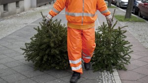 Zu diesen Zeiten sammeln Stadtwerke und Feuerwehr Weihnachtsbäume ein