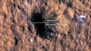 Meteorit schlägt auf Mars ein