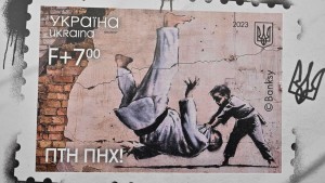 Ukraine gibt Banksy-Briefmarke heraus