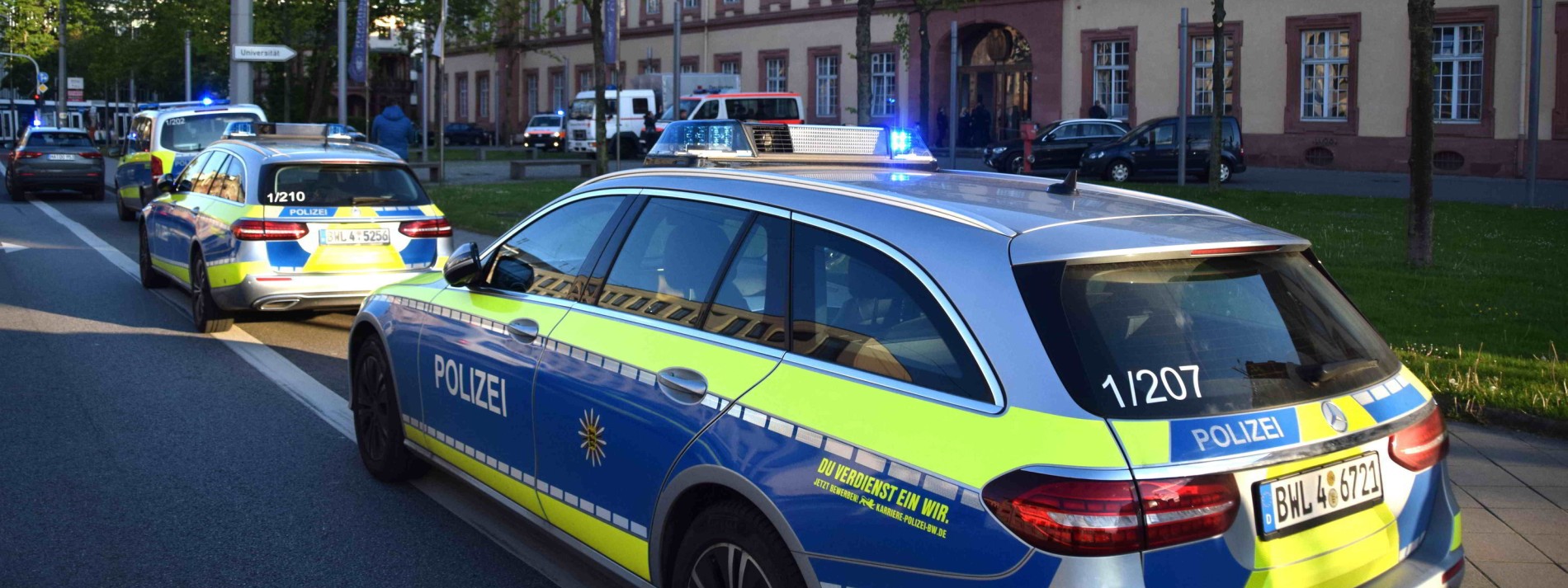 Schuss der Polizei ereignete sich in Hörsaal der Uni Mannheim