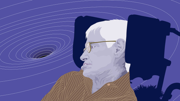 Als Hawking 21 war, diagnostizierten die Ärzte eine Amyotrophe Lateralsklerose und gaben ihm noch zwei Jahre zu leben. Daraus wurden mehr als fünf Jahrzehnte.