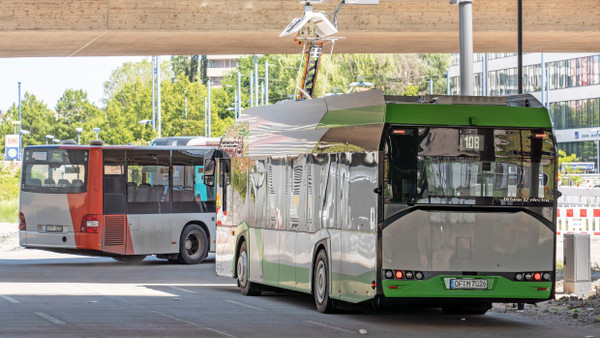 Wieder öfter im Einsatz: Busse der Offenbacher Verkehrsbetriebe