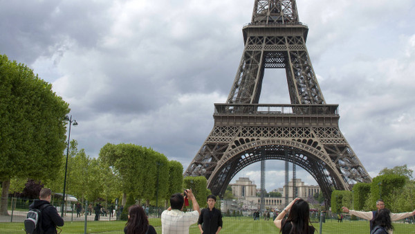 Touristen in Paris