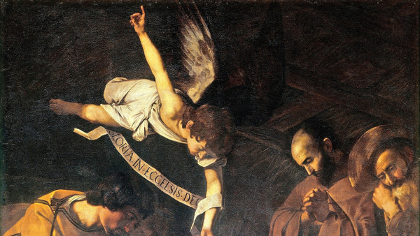 Jacob Burckhardt nahm bei Caravaggio ein „scharfes Kellerlicht“ wahr und vermisste die „Mitwirkung der Tageshelle“. In der Bebilderung der Weihnachtserzählung ergibt dieser Verzicht schönsten heilsgeschichtlichen Sinn.
