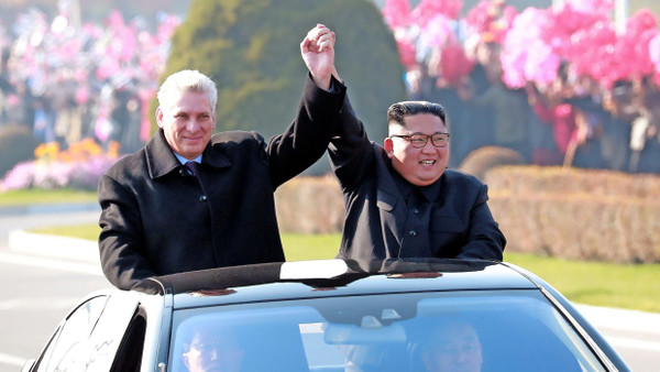 Es war so schön: Präsident Díaz-Canel 2018 in Pjöngjang