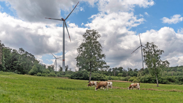 Regional erzeugte Energie: Windräder in Weilrod, im ersten Windpark im Hochtaunuskreis