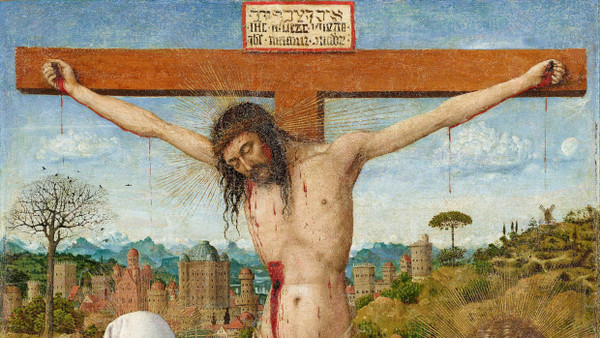 Jan van Eyck (Werkstatt), „Kreuzigung Christi“, 1425–1440