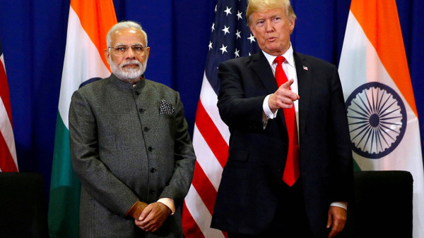 Indiens Regierungschef Narendra Modi und der amerikanische Präsident Donald Trump
