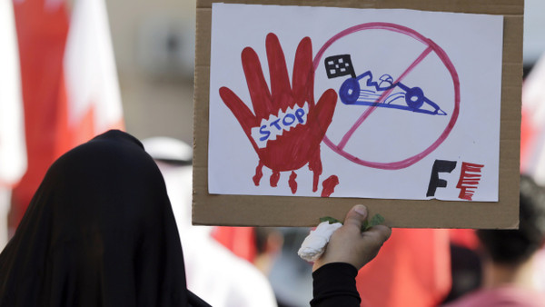 Gegen die Formel 1 gab es in Bahrain in den vergangenen Jahren immer wieder Proteste, wie hier 2016.