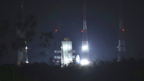 Vorbereitung zum Raketenstart in Indien