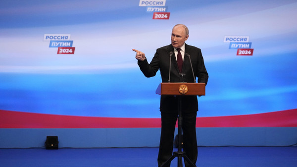 Wladimir Putin am 18. März 2024 in Moskau