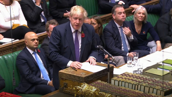 Boris Johnson am Montagabend im Unterhaus