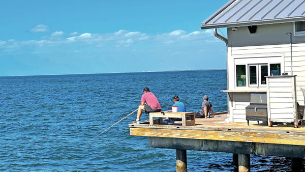 Florida, leicht und lässig: An der Golfküste gibt  keine Freizeitparks,  dafür lassen sich beim Angeln vorbeiziehende   Delfine beobachten.