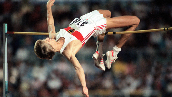 In Aktion: Dietmar Mögenburg 1987 bei den Weltmeisterschaften in Rom