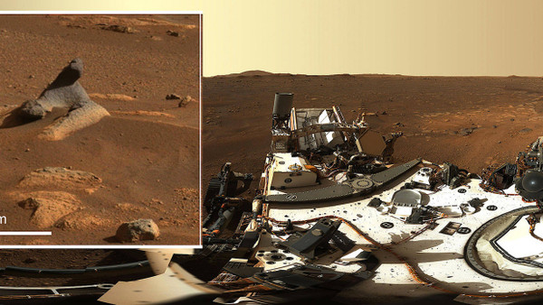 Der amerikanische Rover „Perseverance“ hat ein hochaufgelöstes 360-Grad-Panorama-Bild aufgenommen.