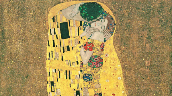 Das Gemälde „Der Kuss“ (190871909) von Gustav Klimt wird digital versteigert: 10.000 einzelne Ausschnitte soll es geben.