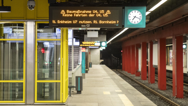 Wie schon im Jahr 2023 wird an der Haltestelle Konstablerwache in den Osterferien keine U-Bahn kommen.
