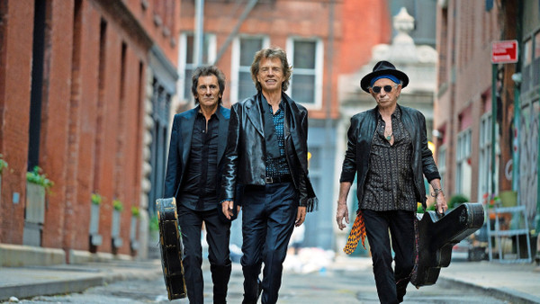 Wieder unterwegs mit reichlich Vergangenheit im Gepäck: Ronnie Wood, Mick Jagger und Keith Richards (von links)