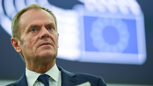 Und noch eine Chance: EU-Ratspräsident Donald Tusk rät den 27 EU-Mitgliedsstaaten, Großbritannien einen weiteren Aufschub zu gewähren.