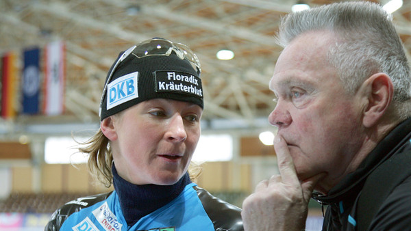 Claudia Pechstein und Joachim Franke, hier 2008