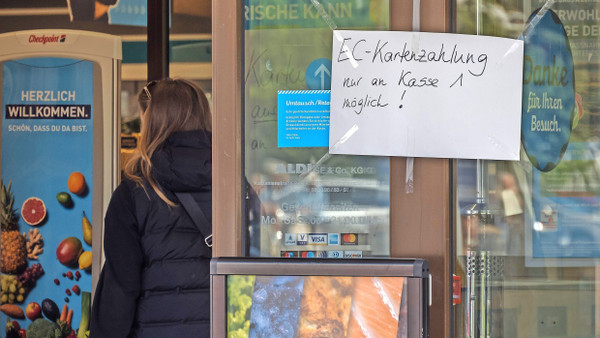 Kartenzahlung nur bedingt  möglich: Wegen technischer Probleme gab es tagelang Probleme.