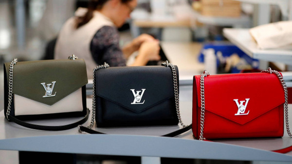 Louis Vuitton-Handtaschen im Werk in Beaulieu-sur-Layon