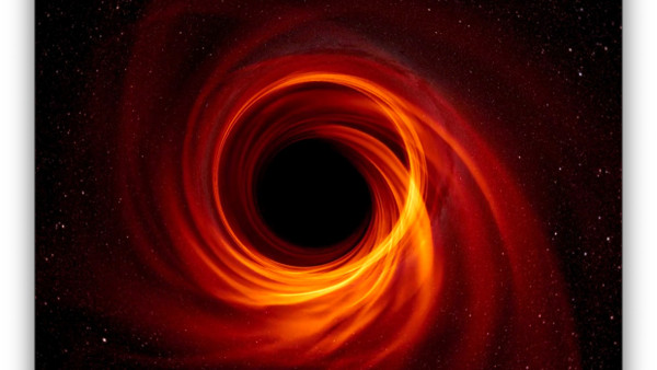 Simulierte Radioemission des Schwarzen Lochs SgrA*