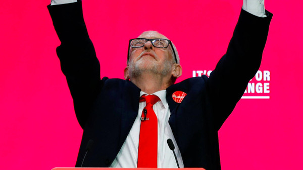 Jeremy Corbyn am 21. November während der Vorstellung des Wahlprogramm der Labour Party in Birmingham.