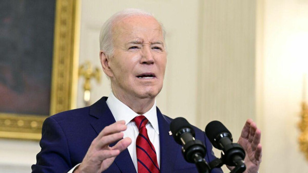 Hat mehr Hilfe für die Ukraine zugesagt: Der amerikanische Präsident Joe Biden am Mittwoch in Washington